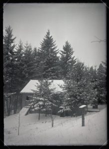 Finley house, snow scene (1909-01-09)