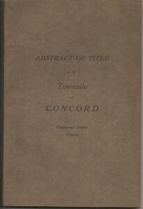 Image of the cover of an Abstract of Title