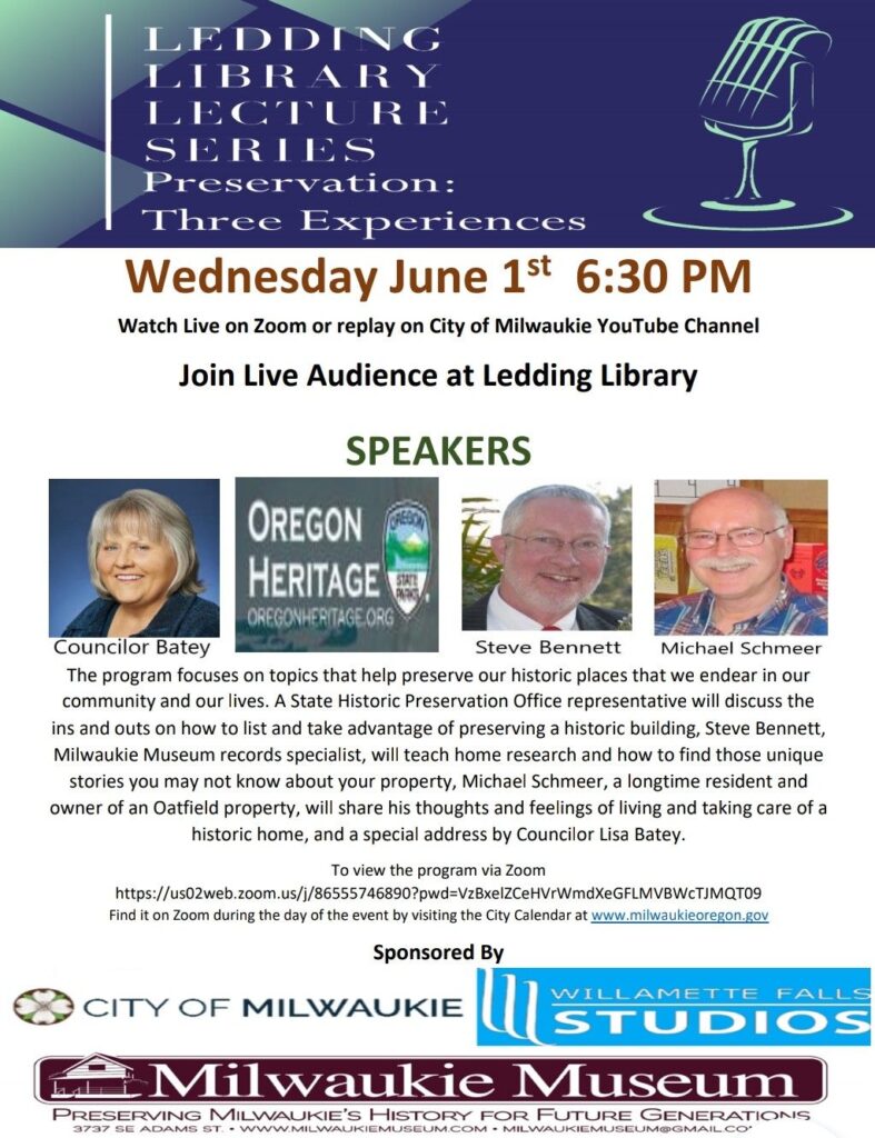 Information about Ledding Library Lecture Series June 1, 2022